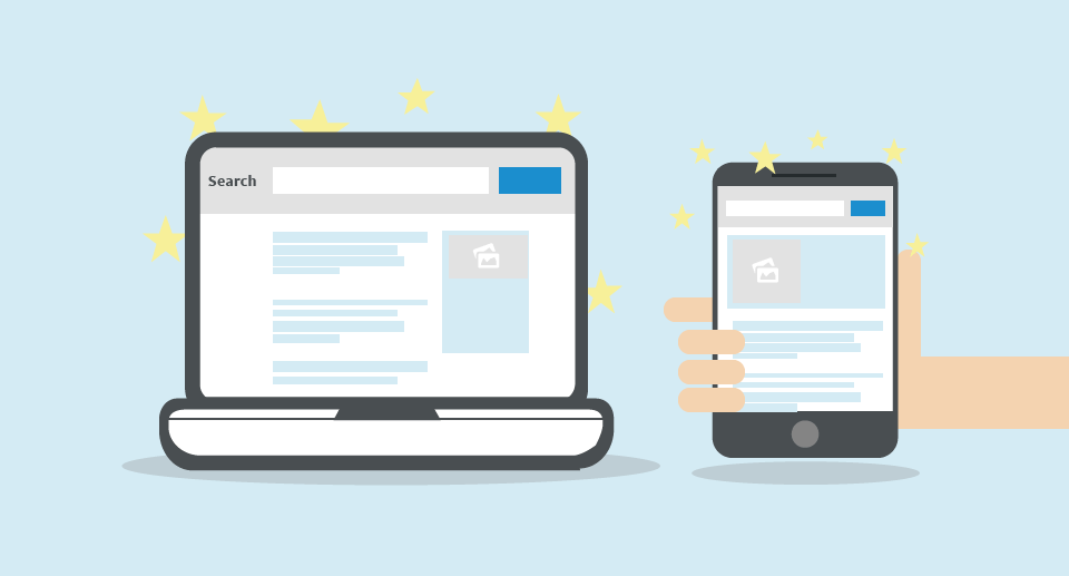 mobile desktop search results