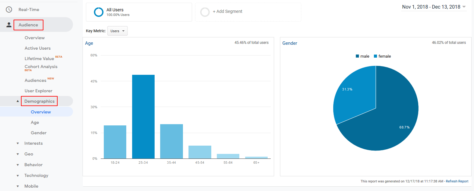 How to see demographics and interests in Google Analytics