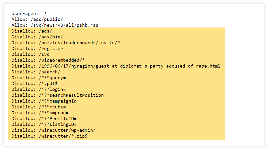 robots txt disallow