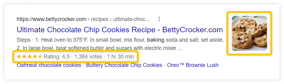 rich result example
